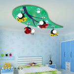 Plafonnier Led Feuille Coccinelle Enfant Luminaire Chambre