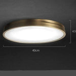 Plafonnier Led Fin Doré Loft 40 X 4 5Cm Luminaire Chambre