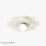 Plafonnier Led Fleur Majesty Blanc - A 10W / Chaude Luminaire Chambre