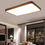 Plafonnier Led Géométrique Bois Evelyn Luminaire Chambre