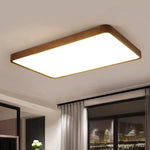 Plafonnier Led Géométrique Bois Evelyn Luminaire Chambre