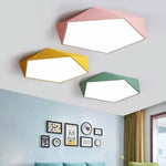 Plafonnier Led Géométrique Coloré Luminaire Chambre