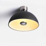 Plafonnier Led Moderne Demi-Boule Noire Luminaire Chambre