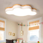 Plafonnier Led Moderne Nuage Bois Luminaire Chambre