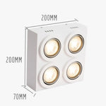 Plafonnier Led Montaine Réglable Moderne Luminaire Chambre