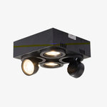 Plafonnier Led Montaine Réglable Moderne Noir / Chaude Luminaire Chambre