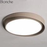 Plafonnier Led Rond Art Design Marron / 40Cm Froide Luminaire Chambre