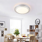 Plafonnier Led Rond Blanc Design Luminaire Chambre