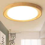 Plafonnier Led Rond Bois Adartza Luminaire Chambre