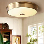 Plafonnier Led Rond Doré Design Luminaire Chambre