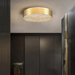 Plafonnier Led Rond Doré Design Luminaire Chambre