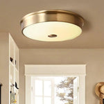 Plafonnier Led Rond Doré Design Luminaire Chambre