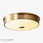 Plafonnier Led Rond Doré Design Luminaire Chambre