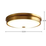 Plafonnier Led Rond En Métal Épais Luminaire Chambre