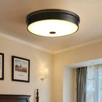 Plafonnier Led Rond En Métal Épais Luminaire Chambre