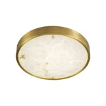 Plafonnier Led Rond Marbre Doré Luminaire Chambre