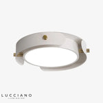 Plafonnier Led Rond Métal Bois Luminaire Chambre