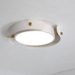 Plafonnier Led Rond Métal Bois Luminaire Chambre