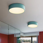 Plafonnier Led Rond Métal Coloré Beryl Luminaire Chambre