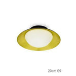 Plafonnier Led Rond Moderne A / 20Cm Doré Luminaire Chambre