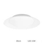 Plafonnier Led Rond Moderne B / 39Cm Blanc Luminaire Chambre