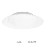 Plafonnier Led Rond Moderne C / 45Cm Blanc Luminaire Chambre