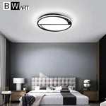 Plafonnier Led Rond Noir Et Blanc Luminaire Chambre