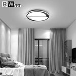 Plafonnier Led Rond Noir Et Blanc Luminaire Chambre