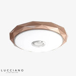 Plafonnier Led Rond Rose Géométrique Luminaire Chambre