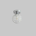 Plafonnier Led Sphère Métallique Palaos Argenté / 12Cm Luminaire Chambre