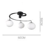 Plafonnier Led Spirale Avec Boules 3 Lampes Luminaire Chambre