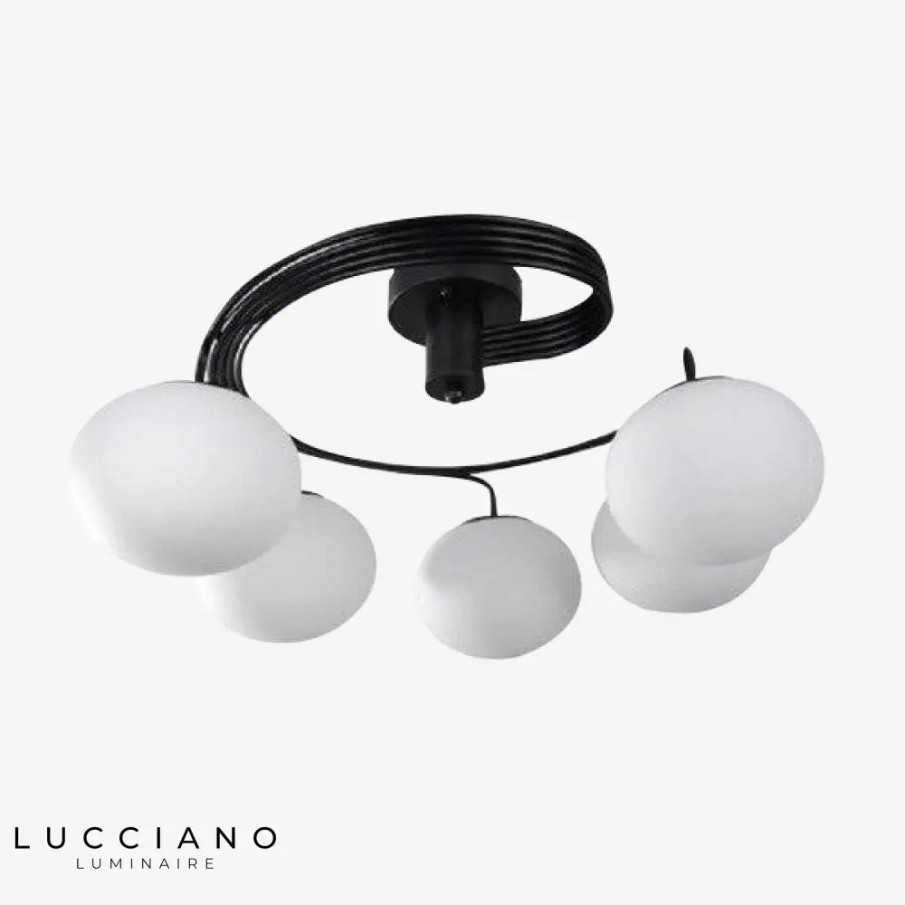 Plafonnier Led Spirale Avec Boules Luminaire Chambre