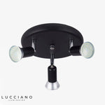 Plafonnier Led Spots Noir Moderne Luminaire Chambre