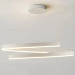 Plafonnier Led Suspendu En Spirale Au Design Moderne | Luminnaire Lucciano Blanc / C: 80 Cm