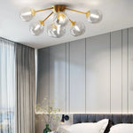 Plafonnier Led Verre Globes Modernes Luminaire Chambre