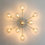 Plafonnier Led Verre Globes Modernes Luminaire Chambre