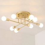 Plafonnier Métal Design Multi-Lampes Rod B Luminaire Chambre