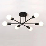 Plafonnier Métal Design Multi-Lampes Rod D Luminaire Chambre