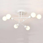 Plafonnier Métal Design Multi-Lampes Rod E Luminaire Chambre