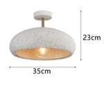 Plafonnier Moderne Abat-Jour Style Pierre Luminaire Chambre