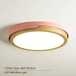 Plafonnier Nordic Led En Bois Et Métal Rose - L Froide Luminaire Chambre