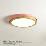 Plafonnier Nordic Led En Bois Et Métal Rose - S Froide Luminaire Chambre