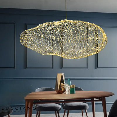 Plafonnier nuage creux | Lustre salle à manger