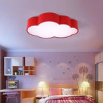 Plafonnier Nuages Enfant Multicolore Rouge / D52Cm Luminaire Chambre