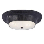 Plafonnier Rétro Led Doré En Métal Noir / 36 X 11Cm Luminaire Chambre