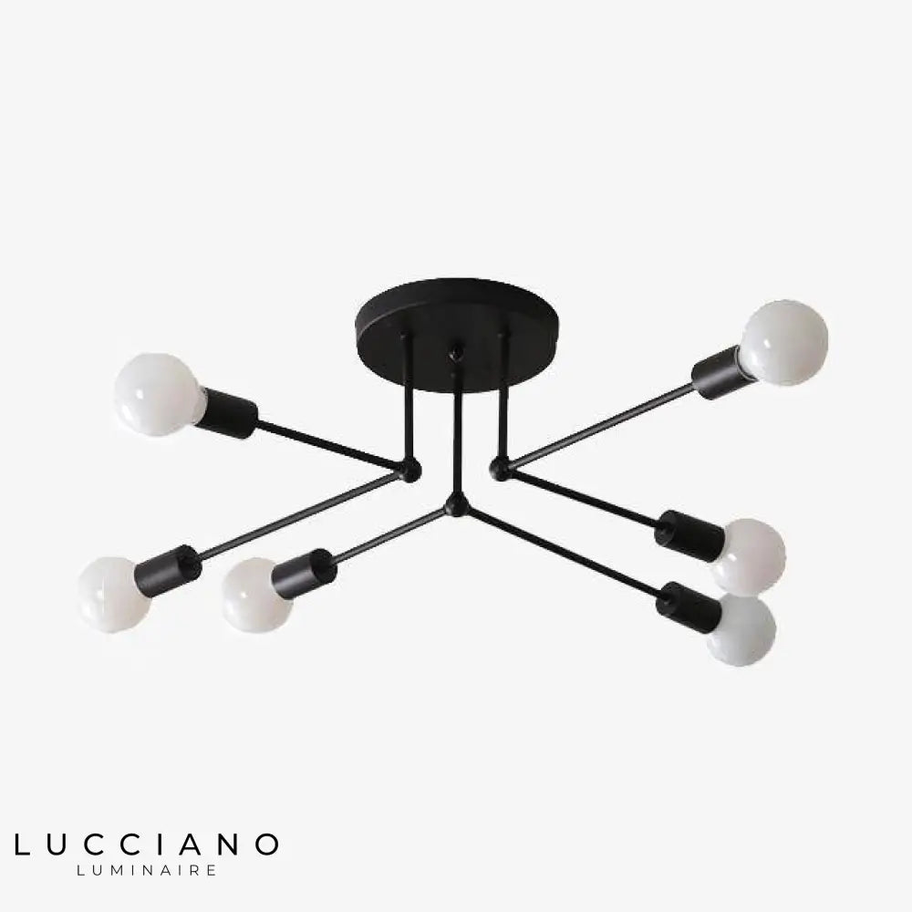 Plafonnier Rétro Multi-Lampes En Métal Luminaire Chambre