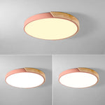 Plafonnier Rond Coloré Métallique Leonidas Luminaire Chambre