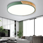 Plafonnier Rond Coloré Métallique Leonidas Luminaire Chambre