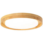 Plafonnier Rond En Bois Led Design Luminaire Chambre