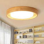 Plafonnier Rond En Bois Led Design Luminaire Chambre